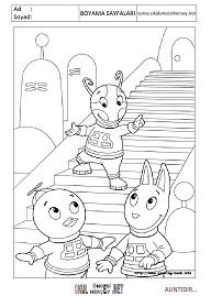 back-yardigans boyama sayfaları